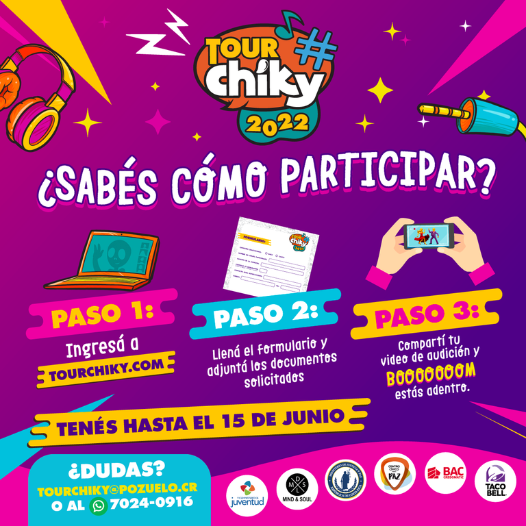 Tour Chiky busca nuevos artistas juveniles para el 2022